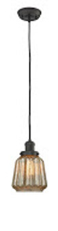 Franklin Restoration One Light Mini Pendant in Oil Rubbed Bronze (405|201C-OB-G146)