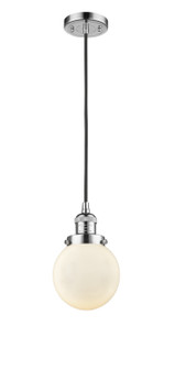 Franklin Restoration LED Mini Pendant in Polished Chrome (405|201C-PC-G201-6-LED)
