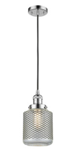Franklin Restoration One Light Mini Pendant in Polished Nickel (405|201C-PN-G262)