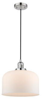 Franklin Restoration LED Mini Pendant in Polished Nickel (405|201C-PN-G71-L-LED)