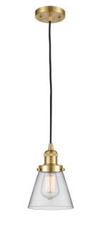 Franklin Restoration One Light Mini Pendant in Satin Gold (405|201C-SG-G62)