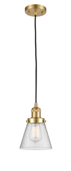 Franklin Restoration LED Mini Pendant in Satin Gold (405|201C-SG-G64-LED)