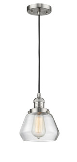 Franklin Restoration One Light Mini Pendant in Brushed Satin Nickel (405|201C-SN-G172)