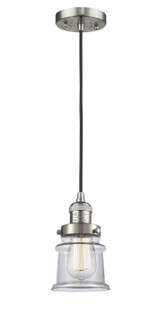 Franklin Restoration One Light Mini Pendant in Brushed Satin Nickel (405|201C-SN-G182S)