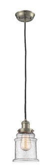 Franklin Restoration One Light Mini Pendant in Brushed Satin Nickel (405|201C-SN-G184)