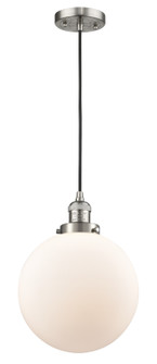 Franklin Restoration One Light Mini Pendant in Brushed Satin Nickel (405|201C-SN-G201-10)