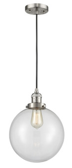 Franklin Restoration LED Mini Pendant in Brushed Satin Nickel (405|201C-SN-G202-10-LED)