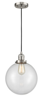 Franklin Restoration LED Mini Pendant in Brushed Satin Nickel (405|201C-SN-G202-10-LED)