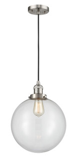 Franklin Restoration One Light Mini Pendant in Brushed Satin Nickel (405|201C-SN-G202-12)