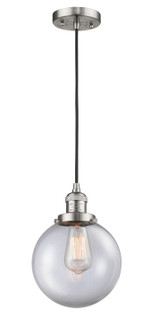 Franklin Restoration LED Mini Pendant in Brushed Satin Nickel (405|201C-SN-G202-8-LED)