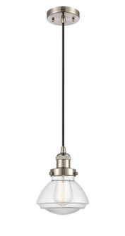 Franklin Restoration One Light Mini Pendant in Brushed Satin Nickel (405|201C-SN-G322)