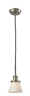 Franklin Restoration One Light Mini Pendant in Brushed Satin Nickel (405|201C-SN-G61)