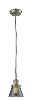 Franklin Restoration One Light Mini Pendant in Brushed Satin Nickel (405|201C-SN-G63)