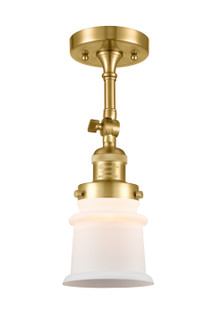 Franklin Restoration One Light Semi-Flush Mount in Satin Gold (405|201F-SG-G181S)