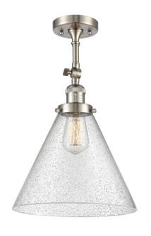 Franklin Restoration LED Semi-Flush Mount in Brushed Satin Nickel (405|201F-SN-G44-L-LED)