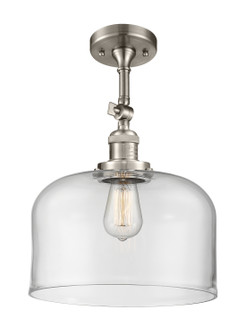 Franklin Restoration One Light Semi-Flush Mount in Brushed Satin Nickel (405|201F-SN-G72-L)