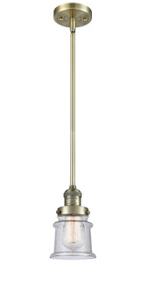 Franklin Restoration One Light Mini Pendant in Antique Brass (405|201S-AB-G184S)