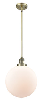 Franklin Restoration LED Mini Pendant in Antique Brass (405|201S-AB-G201-12-LED)