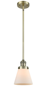 Franklin Restoration One Light Mini Pendant in Antique Brass (405|201S-AB-G61)