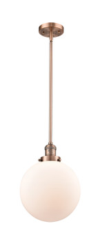 Franklin Restoration One Light Mini Pendant in Antique Copper (405|201S-AC-G201-10)