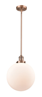 Franklin Restoration One Light Mini Pendant in Antique Copper (405|201S-AC-G201-12)