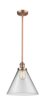 Franklin Restoration LED Mini Pendant in Antique Copper (405|201S-AC-G42-L-LED)