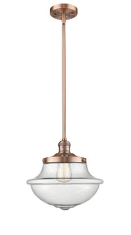 Franklin Restoration LED Mini Pendant in Antique Copper (405|201S-AC-G544-LED)