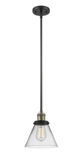 Franklin Restoration One Light Mini Pendant in Black Antique Brass (405|201S-BAB-G42)