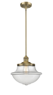 Franklin Restoration One Light Mini Pendant in Brushed Brass (405|201S-BB-G542)