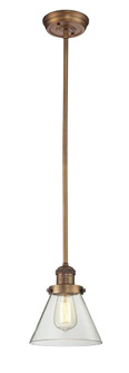 Franklin Restoration One Light Mini Pendant in Brushed Brass (405|201S-BB-G62)