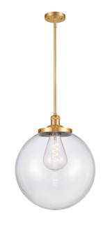 Franklin Restoration LED Pendant in Satin Gold (405|201S-SG-G202-14-LED)