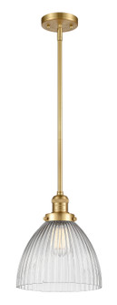Franklin Restoration One Light Mini Pendant in Satin Gold (405|201S-SG-G222)