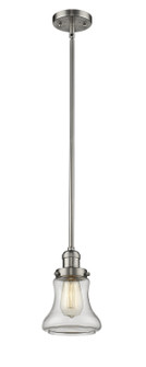 Franklin Restoration One Light Mini Pendant in Brushed Satin Nickel (405|201S-SN-G192)