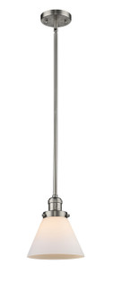 Franklin Restoration One Light Mini Pendant in Brushed Satin Nickel (405|201S-SN-G41)
