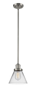 Franklin Restoration One Light Mini Pendant in Brushed Satin Nickel (405|201S-SN-G42)