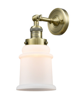Franklin Restoration One Light Wall Sconce in Antique Brass (405|203-AB-G181)