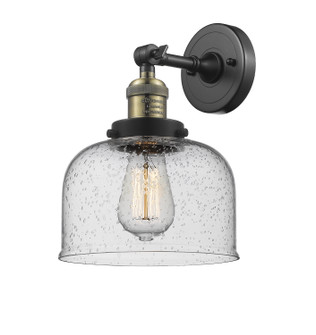 Franklin Restoration One Light Wall Sconce in Black Antique Brass (405|203-BAB-G74)