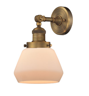 Franklin Restoration One Light Wall Sconce in Brushed Brass (405|203-BB-G171)