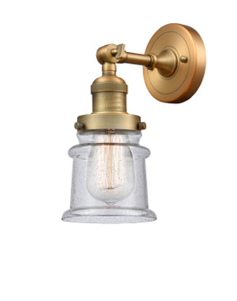 Franklin Restoration One Light Wall Sconce in Brushed Brass (405|203-BB-G184S)