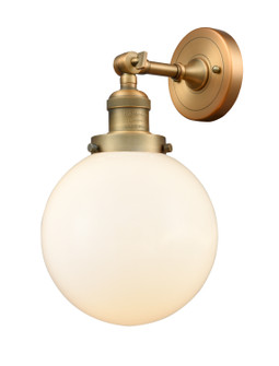 Franklin Restoration One Light Wall Sconce in Brushed Brass (405|203-BB-G201-8)