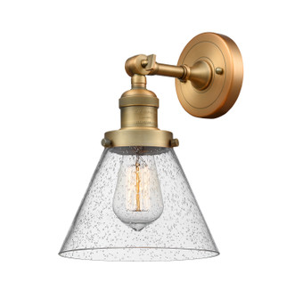 Franklin Restoration One Light Wall Sconce in Brushed Brass (405|203-BB-G44)