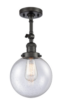 Franklin Restoration One Light Wall Sconce in Oil Rubbed Bronze (405|203-OB-G204-8)