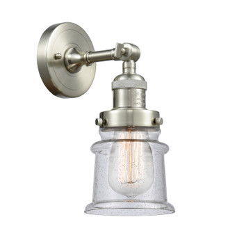 Franklin Restoration LED Wall Sconce in Brushed Satin Nickel (405|203-SN-G184S-LED)