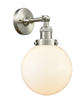 Franklin Restoration One Light Wall Sconce in Brushed Satin Nickel (405|203-SN-G201-8)