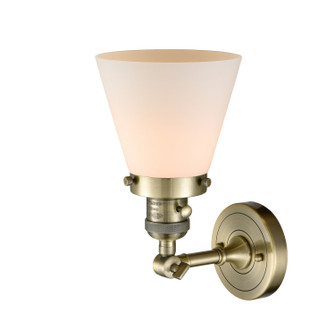 Franklin Restoration One Light Wall Sconce in Antique Brass (405|203SW-AB-G61)