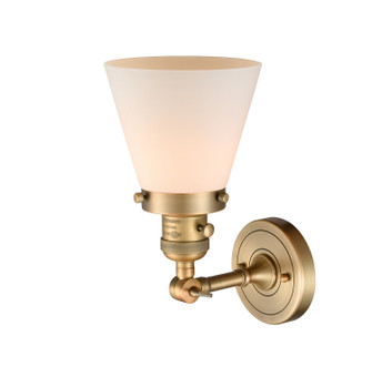 Franklin Restoration One Light Wall Sconce in Brushed Brass (405|203SW-BB-G61)
