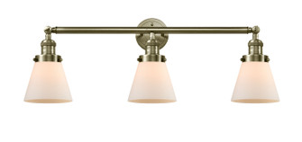 Franklin Restoration Three Light Bath Vanity in Antique Brass (405|205-AB-G61)