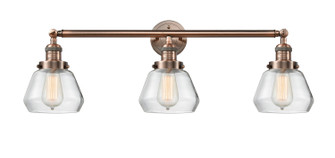 Franklin Restoration Three Light Bath Vanity in Antique Copper (405|205-AC-G172)