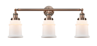 Franklin Restoration Three Light Bath Vanity in Antique Copper (405|205-AC-G181)