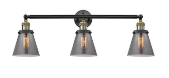 Franklin Restoration Three Light Bath Vanity in Black Antique Brass (405|205-BAB-G63)